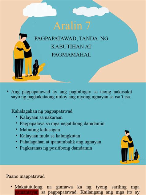 PAGPAPATWAD: Benepisyo ng Pagpapatawad sa .